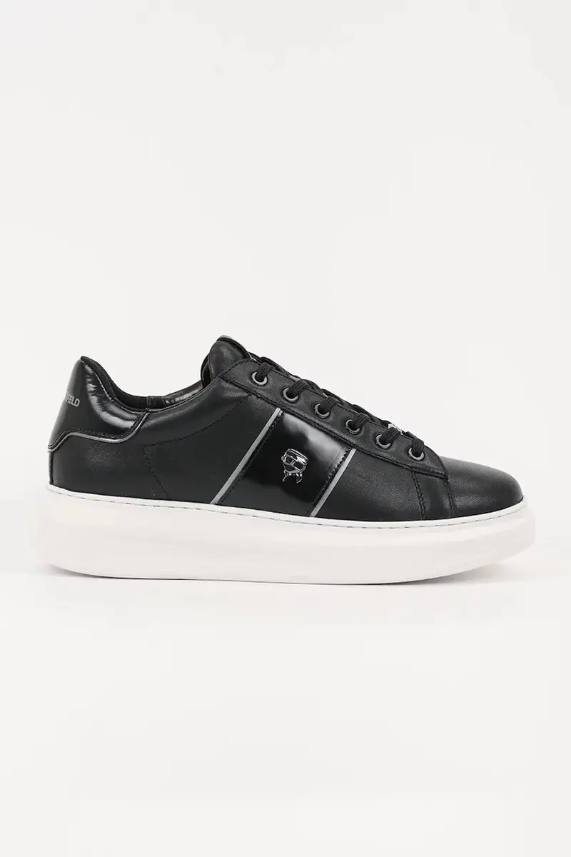 Karl Lagerfeld sneakers in pelle KAPRI MENS colore nero KL52534A