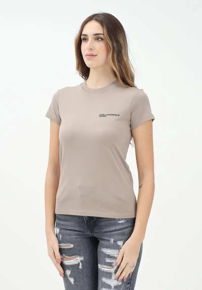 Karl Lagerfeld T-shirt Donna Beige 917581