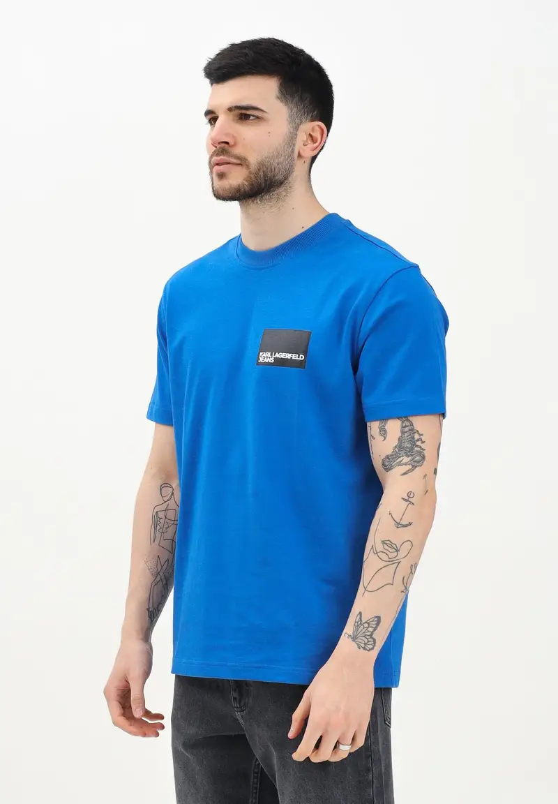 Karl Lagerfeld T-shirt Uomo Blu 919477