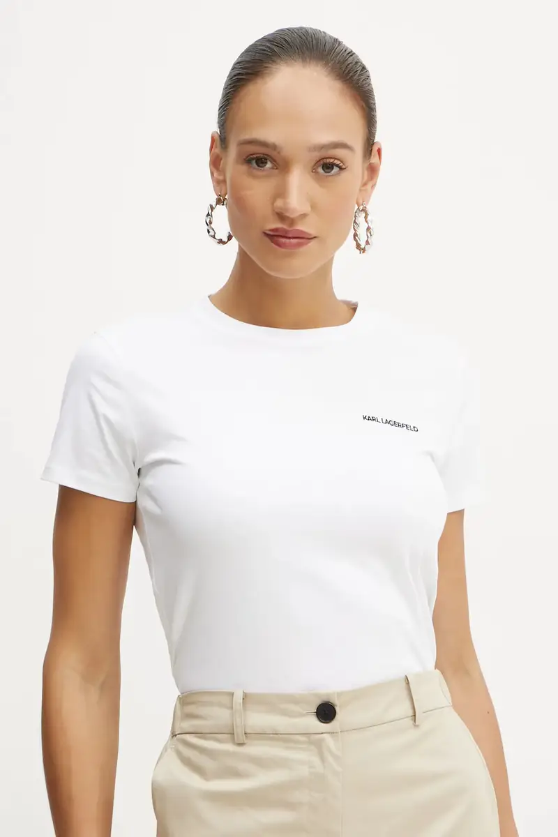 Karl Lagerfeld T-shirt Donna Bianco 3527424