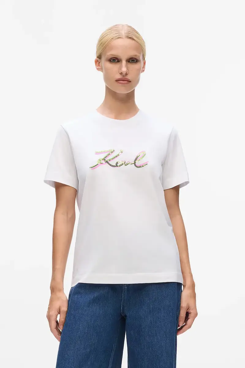 Karl Lagerfeld T-shirt Donna Bianco 3243368