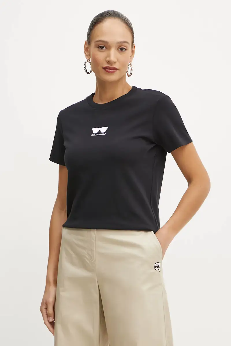Karl Lagerfeld T-shirt Donna Nero 3327229