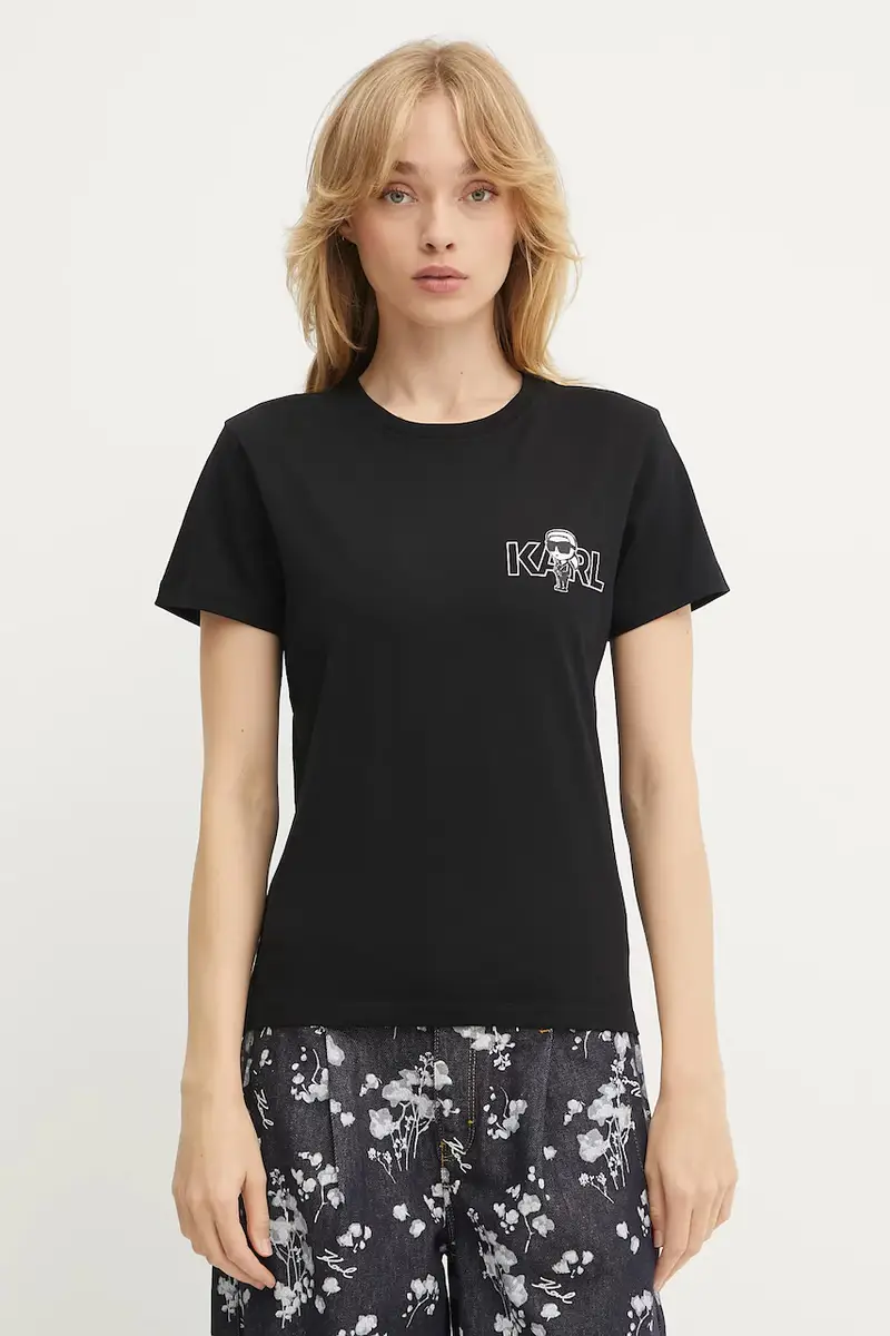 Karl Lagerfeld T-shirt Donna Nero 3263996
