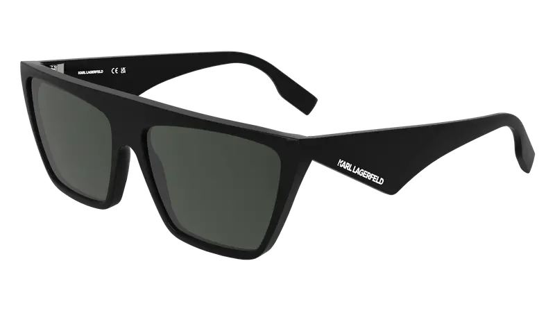 Karl Lagerfeld Unisex KL6186S 001 Occhiali da sole Bio-iniettato Nero Squadrata Normale