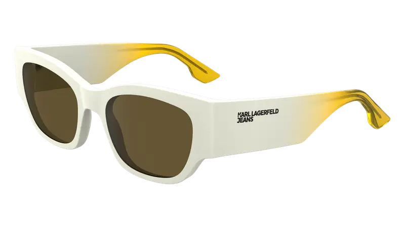 Karl Lagerfeld Unisex KLJ6168S 105 Occhiali da sole Bio-iniettato Bianco Normale