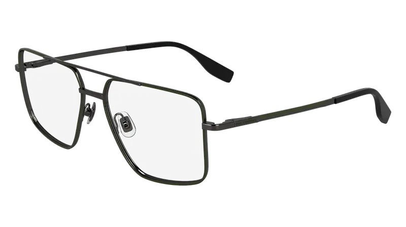 Karl Lagerfeld Uomo KL357 305 Montature da vista Metallo Verde Pilot Normale