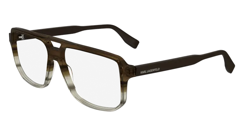 Karl Lagerfeld Uomo KL6156 246 Montature da vista Acetato Marrone Pilot Normale Normale