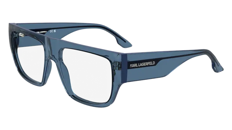 Karl Lagerfeld Uomo KL6198 400 Montature da vista Iniettato Blu Pilot Normale