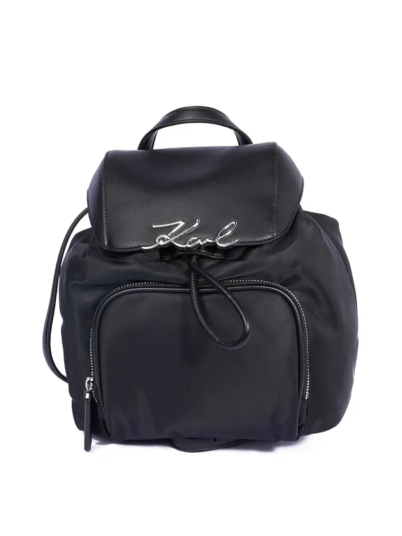 Karl Lagerfeld Zaino piccolo in nylon K/Signature Nero