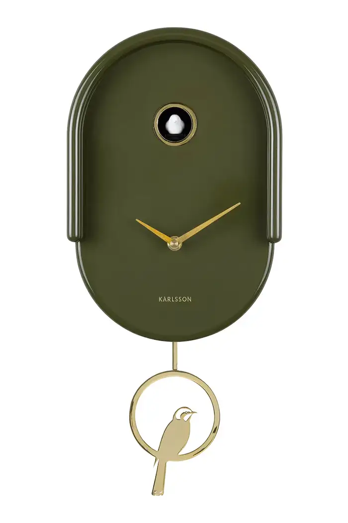 Karlsson orologio da parete a cucù Tweet 42 cm Verde