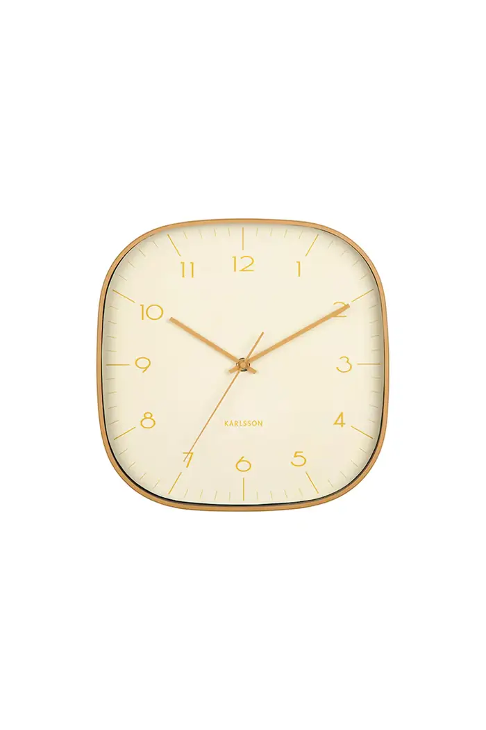 Karlsson orologio da parete in metallo Giallo