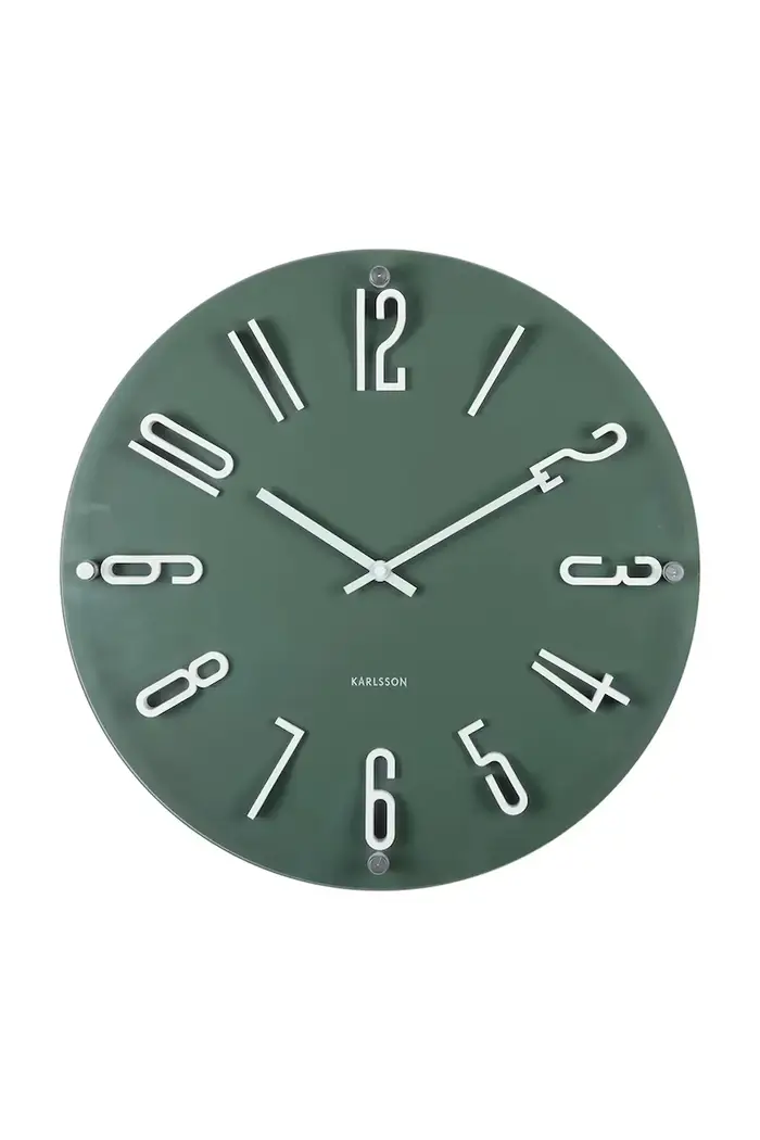 Karlsson orologio da parete in plastica Turchese