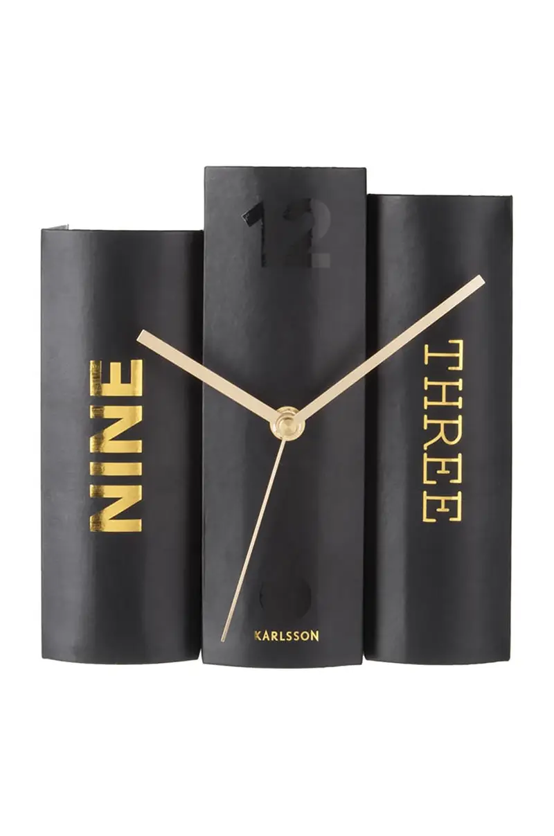 Karlsson orologio in piedi Nero