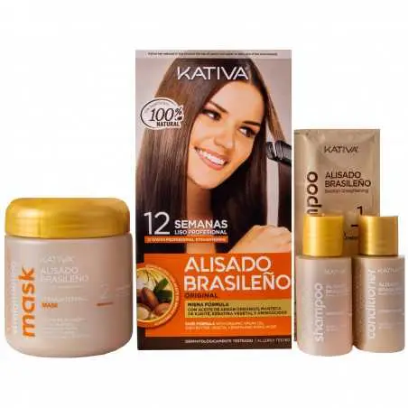 Kativa Set cheratina lisciante per capelli brasiliana