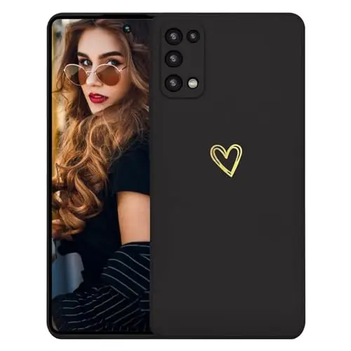 Kaywzo Cover per Realme 7 5G, Custodia in Silicone TPU Liscio di Morbido con Modello Cardiaco, Design