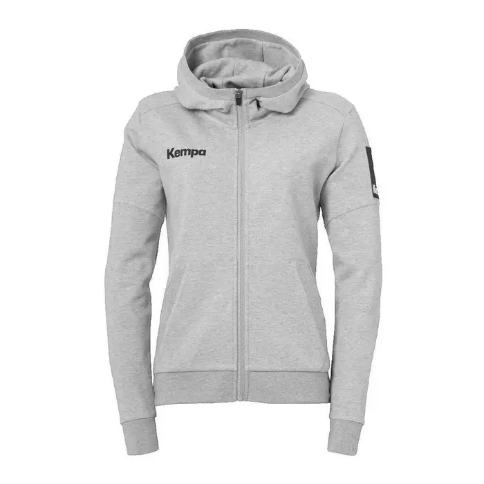 kempa Giacca Sportiva Veste Status à capuche gris pour femme Grigio