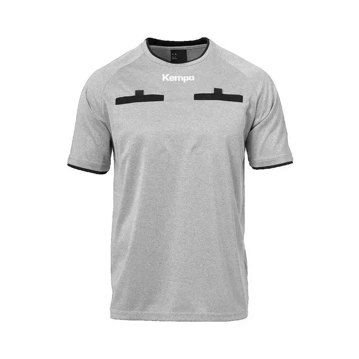 kempa T-shirt T-shirt Referee manches courtes Grigio