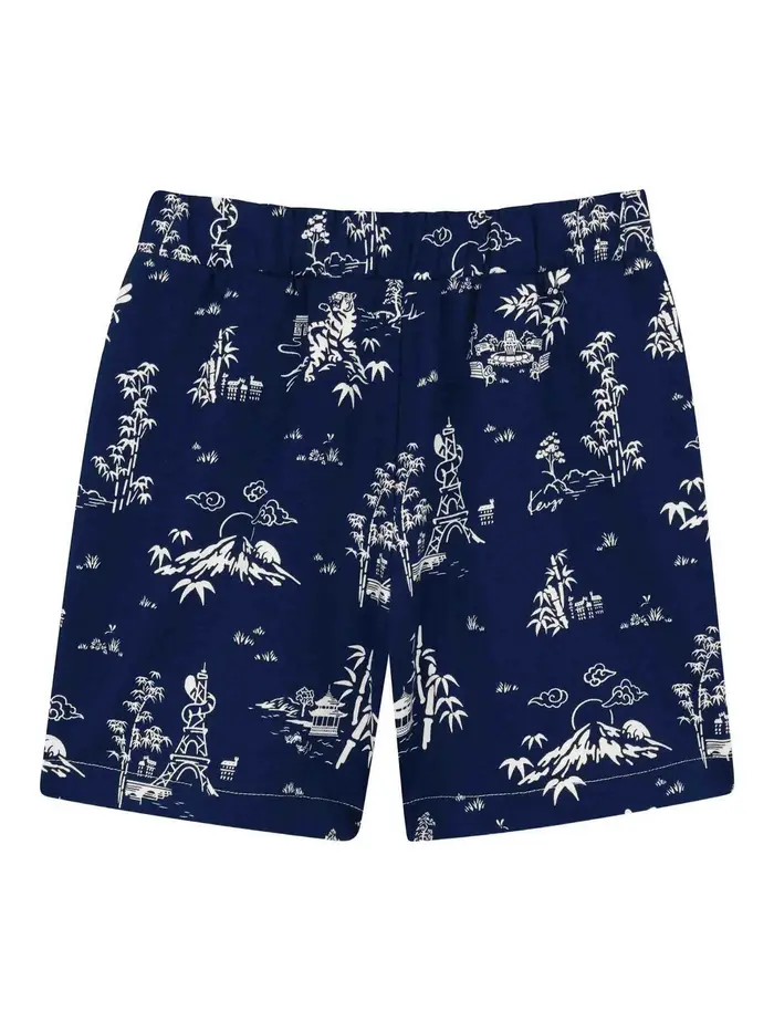 Kenzo Bemuda Con Stampa Blu
