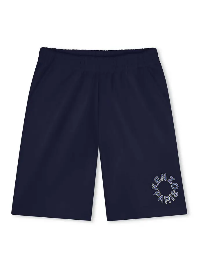 Kenzo Bermuda Con Logo Blu