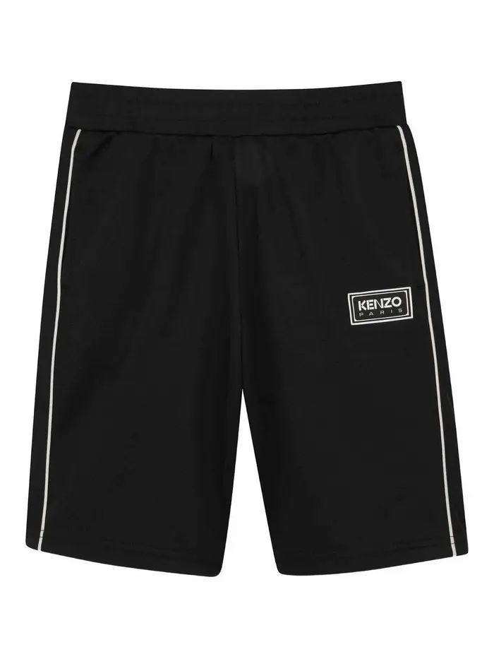 Kenzo Bermuda Con Logo Nero