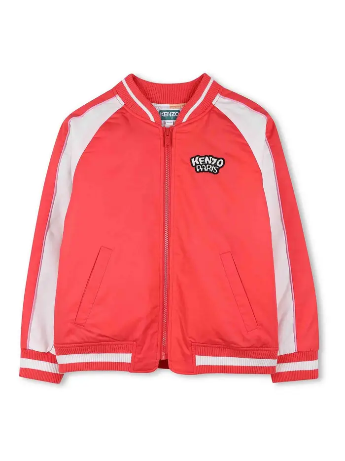 Kenzo Bomber Con Zip Rosso