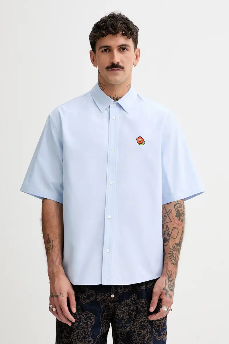 Kenzo camicia in cotone Blu