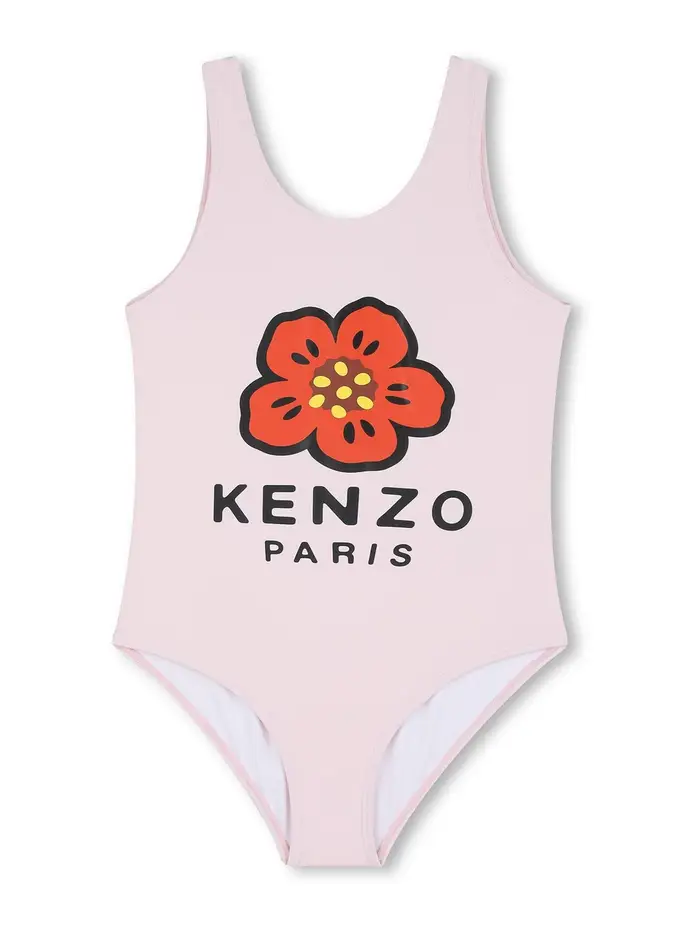 Kenzo Costume Con Stampa Rosa