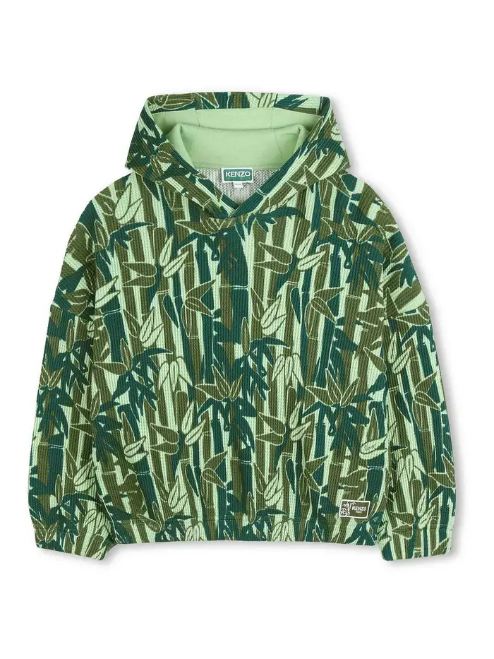 Kenzo Felpa Con Stampa Verde