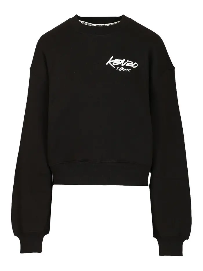 Kenzo Futura di felpa di grandi dimensioni Nero