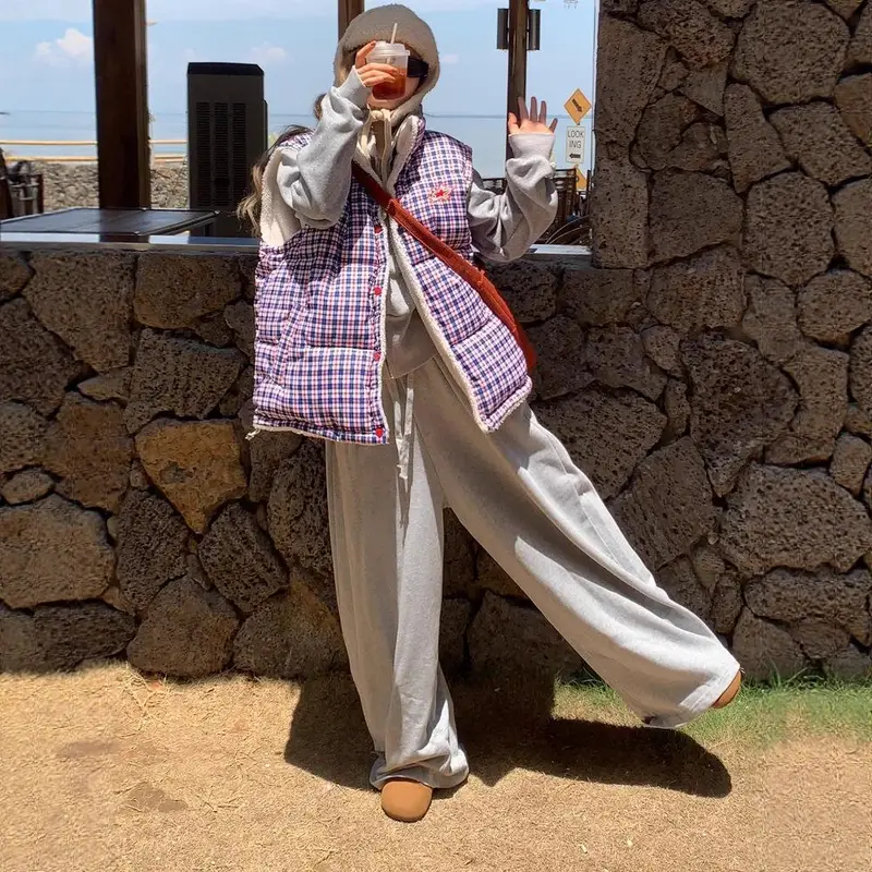 Kenzo Gilet Vestiti imbottiti in cotone per l inverno da donna Nuove giacche imbottite in cotone con pile Piccole giacche