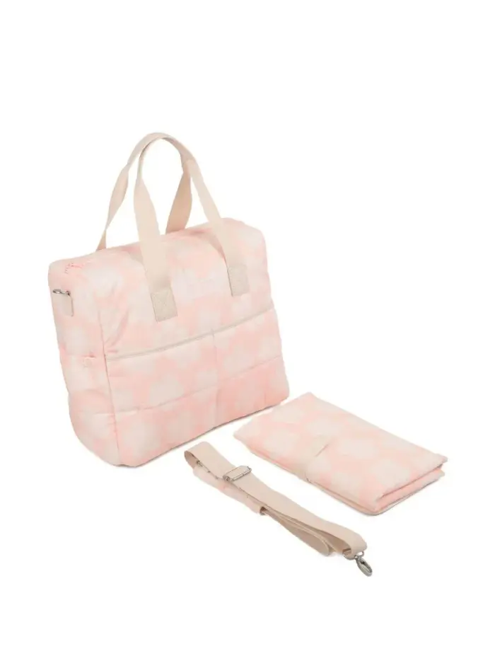 KENZO KIDS Borsa Fasciatoio con Stampa Boke Flower Rosa velato