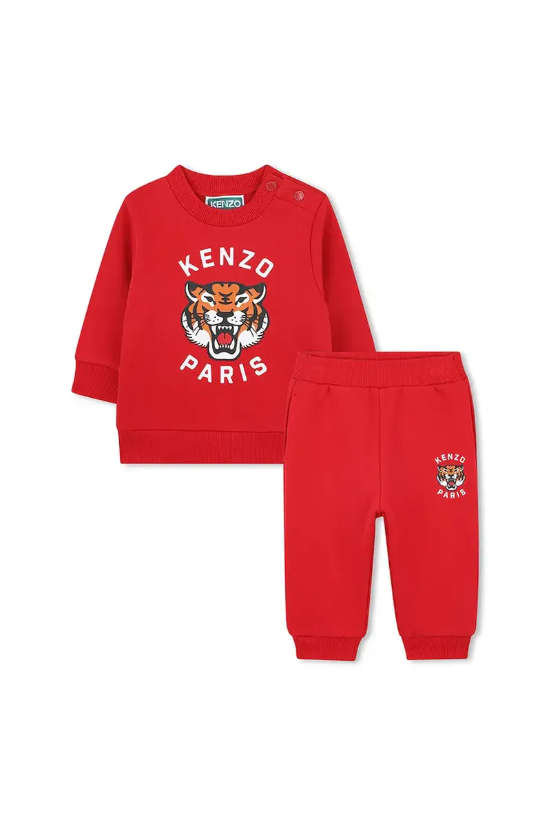Kenzo kids tuta in lana bambino/a colore rosso K61502