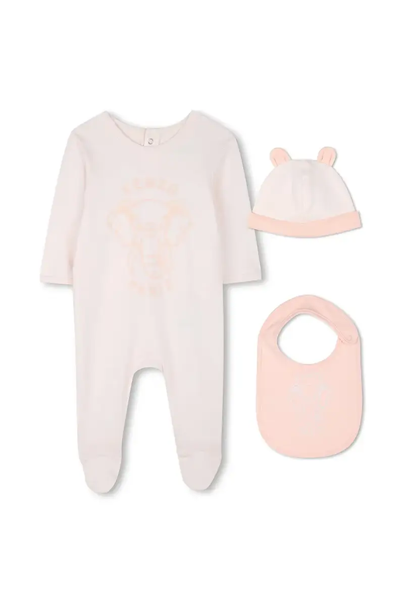 Kenzo kids tuta neonato in lana K60866 Rosa