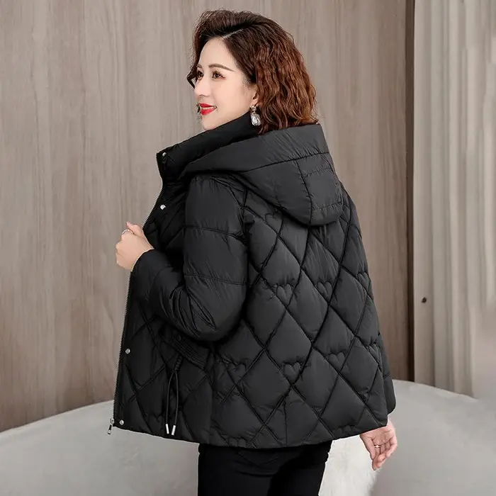 Kenzo Nuova Giacca Imbottita in Cotone da Donna, Corta,, con Cappuccio, Temperamento Autunnale e Invernale, Giacca Imbottita in Cotone per