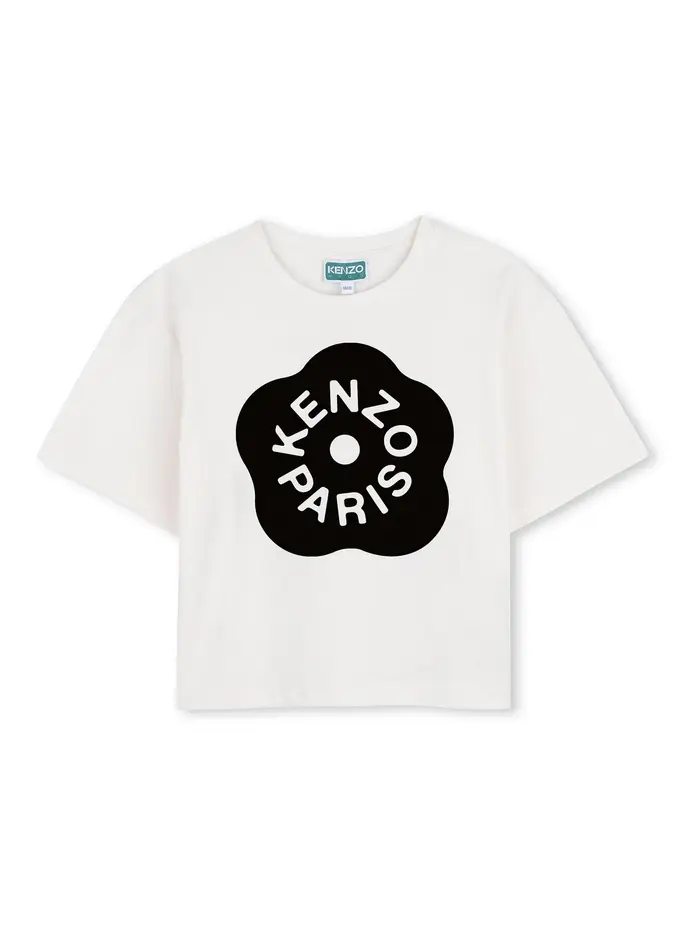 Kenzo T-Shirt Con Stampa Bianco