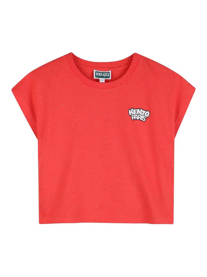 Kenzo T-Shirt Con Stampa Rosso