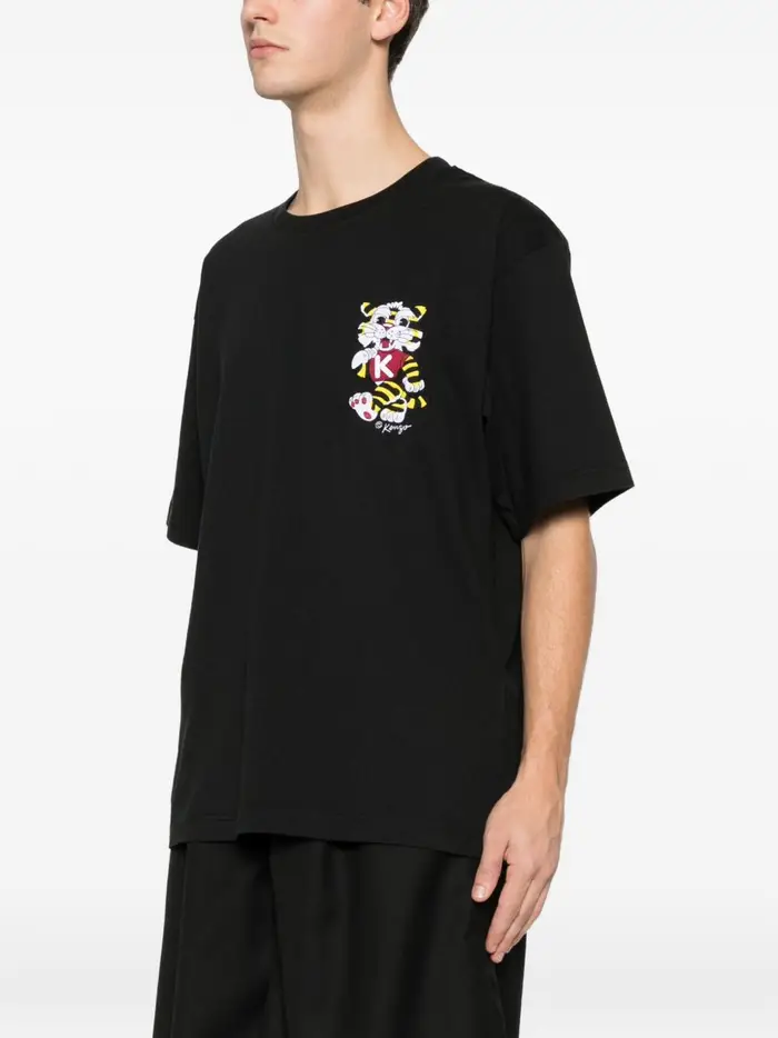 Kenzo t-shirt ricamo tigre uomo nero OTHER