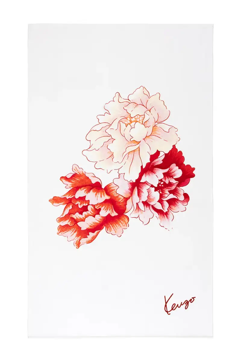 Kenzo telo mare K PEONY 100 x 170 cm Bianco