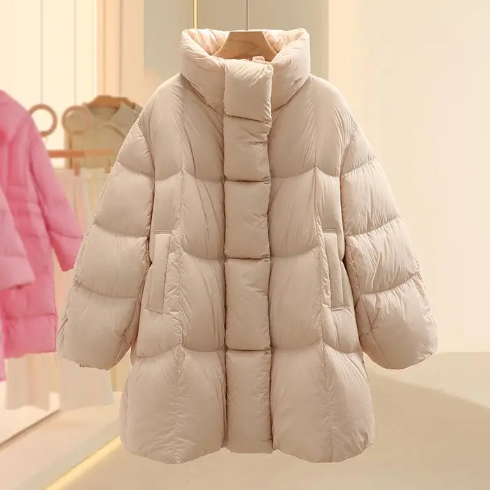 Vestiti imbottiti di cotone da donna, stili medi e lunghi, piccoli vestiti imbottiti di cotone freschi, giacche imbottite di cotone, nuovi modelli XL