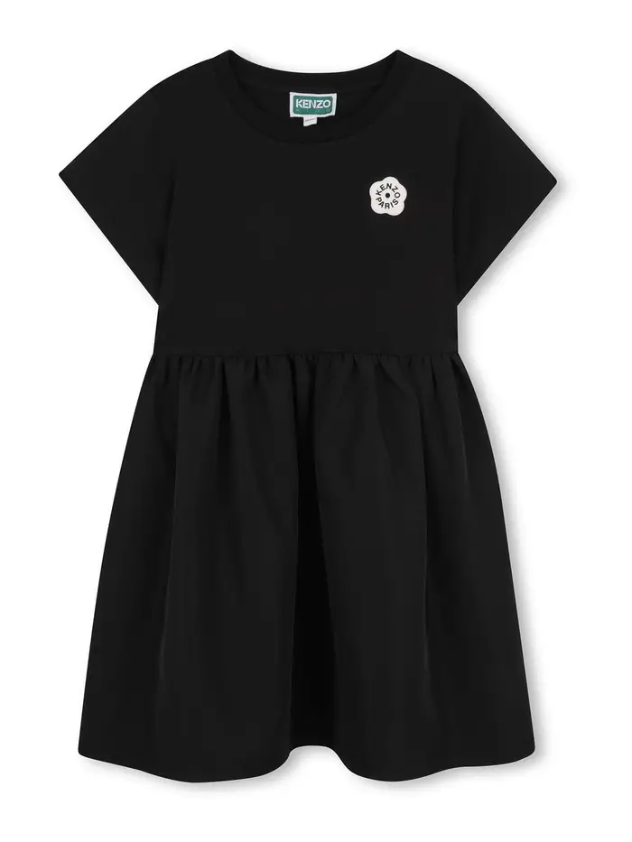 Kenzo Vestito Con Logo Nero