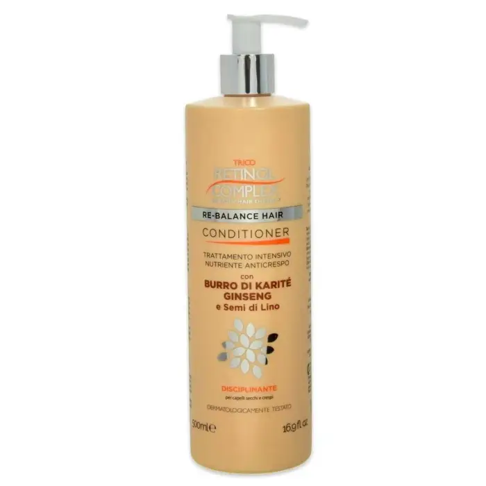 Keratin complex Retinol complex conditioner anticrespo con burro di karitè ginseng 500 ml