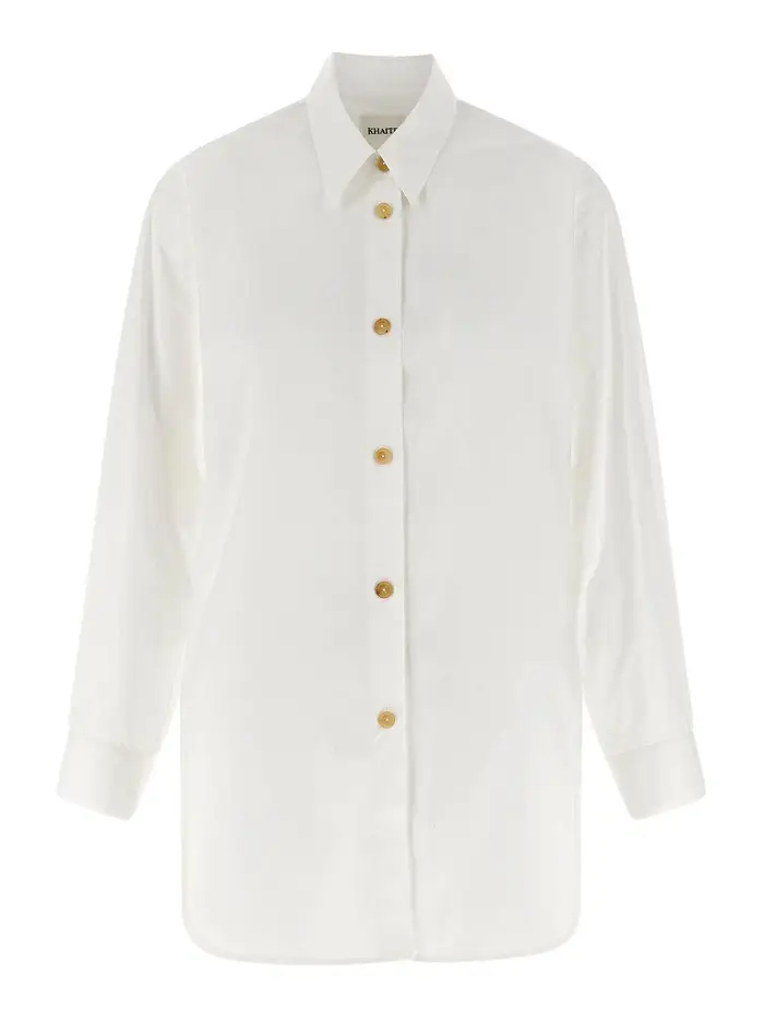 Khaite Camicia Goya Bianco