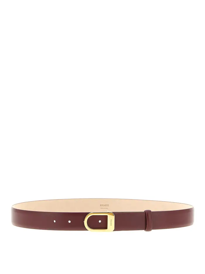 Khaite Cintura da sella Rosso Scuro