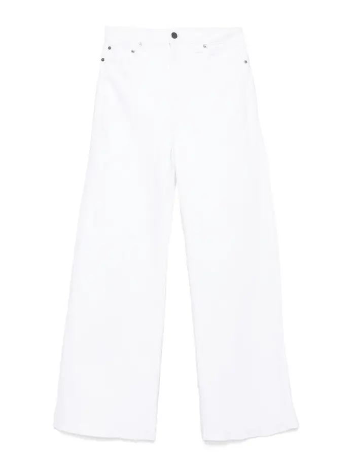 Jeans a gamba dritta Bianco