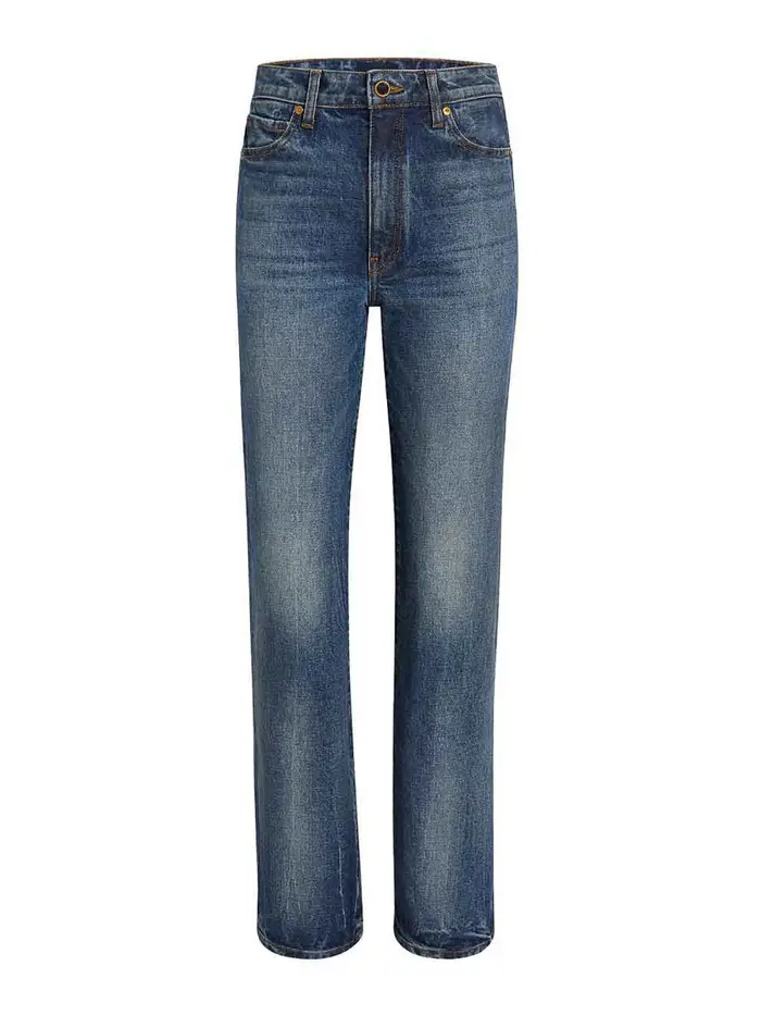 Jeans Danielle a vita alta Blu