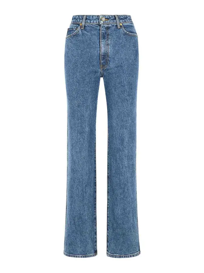 Khaite jeans elasticizzati danielle Blu