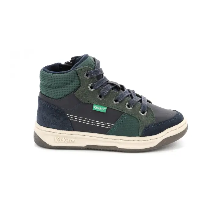 Kickers Baskets bambino Kickosta Bleu