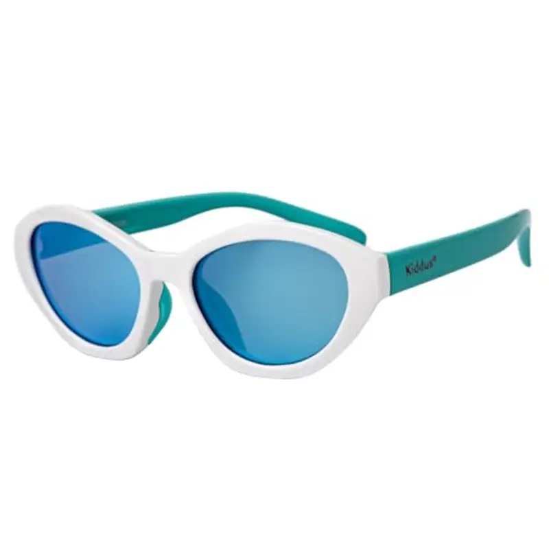 Kiddus Occhiali da sole per bambina dai 4 ai 7 anni Polarizzati con Protezione UV400 e Montatura flessibile