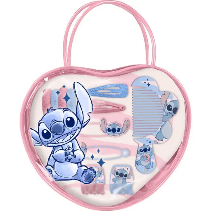 Kids Licensing Borsa per accessori per capelli ragazza Disney Stitch Beige