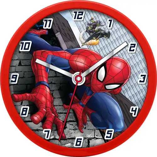 Kids Licensing Orologio da parete Marvel Spiderman Rouge